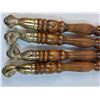 Image 4 : Eagle Claw & Glass Globe Furniture Legs - 16" Long