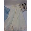 Image 3 : Vintage Girls Dress - by Linda & White Leather Shoes - Approx Size 12-18 Months