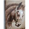 Image 3 : # Horse Painting on Canvas - 36" x 47" - CANNOT SHIP