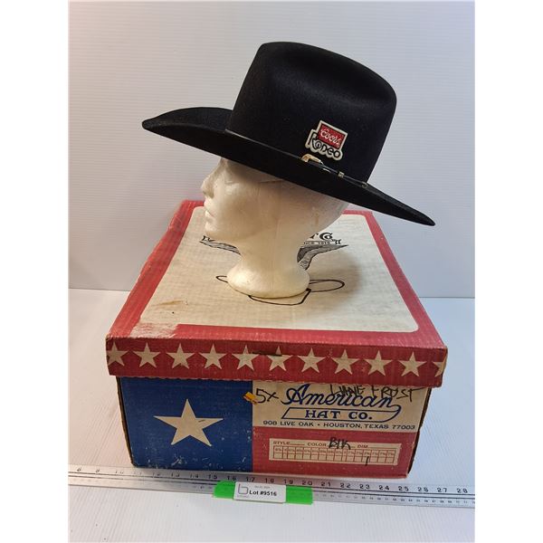 Lane Frost Coors Rodeo Cowboy Hat- Size 6 7/8 - w/Box