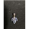Image 2 : ^ White Gold Pendant 14kt, Pear Cut Blue Sapphire-ceylons - Has Appraisal Certificate
