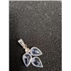 Image 3 : ^ White Gold Pendant 14kt, Pear Cut Blue Sapphire-ceylons - Has Appraisal Certificate