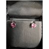 Image 2 : ^ Pink Topaz 10kt White Gold Setting/Posts Comes w/Case & Receipt