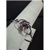 Image 2 : ^ Sterling Silver Amethyst Bracelet - Made in Victoria, BC