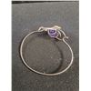 Image 3 : ^ Sterling Silver Amethyst Bracelet - Made in Victoria, BC