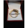 Image 3 : ^ Yellow Gold Men's Diamond Ring w/(9) Moissanite Stones - Size 10.5 - Comes w/Case