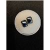 Image 2 : ^ (2) Hematite Rectangle Stones - 3/8" Long