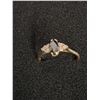 Image 2 : ^ Yellow Gold 14k Sapphire & Diamond Ring - Size 9.5