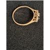 Image 4 : ^ Yellow Gold 14k Sapphire & Diamond Ring - Size 9.5