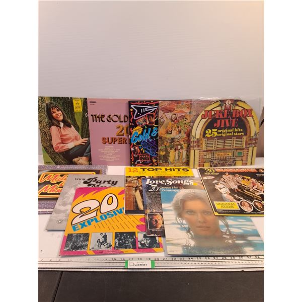 (12) Records: Jukebox Jive, Party Mixes, Olivia Newton-John, Misc