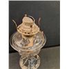 Image 2 : Antique Duncan Style Oil/Kerosene Lamp - 11.5" Tall