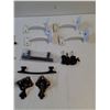 Image 4 : Vintage Furniture Handles - Assorted & (4) Shelving Brackets (White)