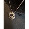 Image 2 : ^ White Gold Necklace 14kt & Mom Pendant 10kt w/Diamond