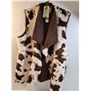 Image 1 : # Panhandle Powder River Outfitters Reversible Cowhide Print Vest - Ladies Size XXL