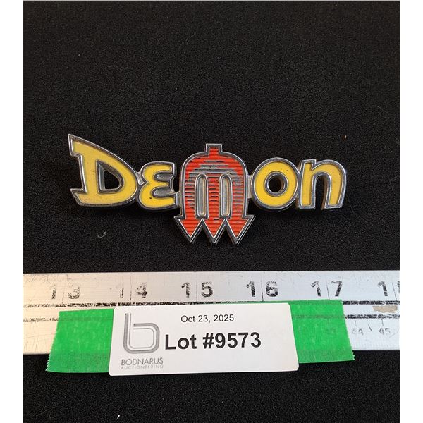 Vintage Dodge Demon Emblem - 4.5" Long