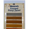 Image 2 : Moore's Enamel Floor Paint Metal Sample Board - 11.5" x 5.5"