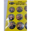 Image 2 : CFL Players Photo Buttons Board - Pankratz, Crawford, Klassen, Dewalt, Jackson, Misc