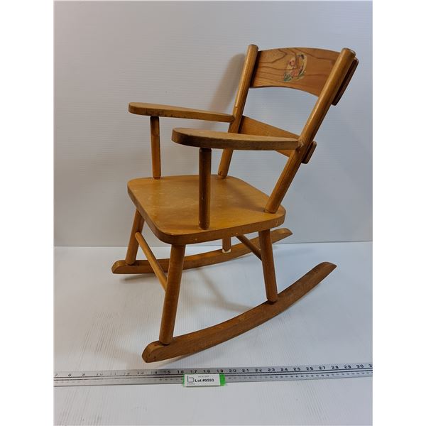 # Child's Wooden Rocking Chair - CANNOT SHIP
