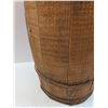 Image 3 : Vintage Wooden Barrel w/Upholstered Lid - 19" x 10" Pick Up Preferred
