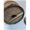 Image 5 : Vintage Wooden Barrel w/Upholstered Lid - 19" x 10" Pick Up Preferred