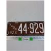 Image 1 : Saskatchewan License Plate: 1926 - Painted