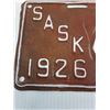 Image 2 : Saskatchewan License Plate: 1926 - Painted