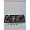 Image 1 : Saskatchewan License Plate: 1927