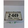 Image 1 : Saskatchewan License Plate: Farm Plate 1937
