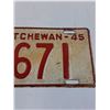 Image 3 : Saskatchewan License Plate: 1945