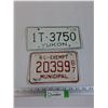 Image 1 : Yukon & BC License Plates