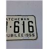 Image 3 : Saskatchewan License Plate: Farm Plate - Golden Jubilee 1955