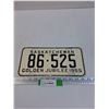 Image 1 : Saskatchewan License Plate: Golden Jubilee 1955