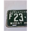 Image 2 : Saskatchewan License Plate: Farm Plate 1956