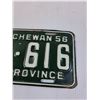 Image 3 : Saskatchewan License Plate: Farm Plate 1956