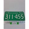 Image 1 : Saskatchewan License Plate: 1969