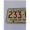 Image 2 : Saskatchewan License Plate: 1973