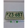 Image 1 : Saskatchewan License Plate: Farm Plate 1974