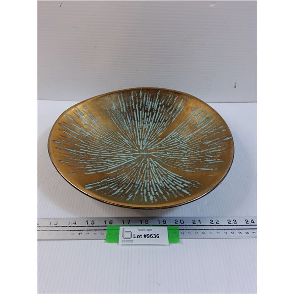 MCM Style Pottery Bowl - Made in West Germany - 12" x 11" X 2"