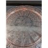 Image 2 : Pink Depression Glass Footed Serving Dish - Cherry Blossom Pattern -10" Diameter