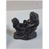Image 2 : Carved Inuit Figurine (4.5" x 4") & Egyptian Handpainted Dish (6.5" Diameter)