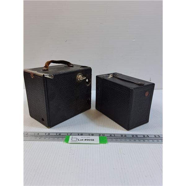 (2) Vintage Kodak Cameras - Some Wear