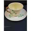 Image 4 : Belleck Brand "Lucky Clover Pattern" Teacup & Saucer Set