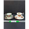 Image 1 : (2) Teacup Sets: Royal Albert - Needle Point & Tiger Lily
