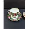 Image 2 : (2) Teacup Sets: Royal Albert - Needle Point & Tiger Lily