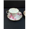 Image 2 : (2) Teacup Sets: "Sweet Pea" Salisbury & "Mushroom" Aynsley