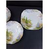 Image 3 : Royal Albert Set: "Kentish Rookery" Pattern: Teacup Set, (2) Plates