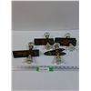 Image 1 : (4) Vintage Glass Door Knob Sets