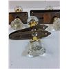 Image 2 : (4) Vintage Glass Door Knob Sets