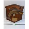 Image 1 : # Arctic Greyling Fish Mount on Wood Plaque - 16" x 18"