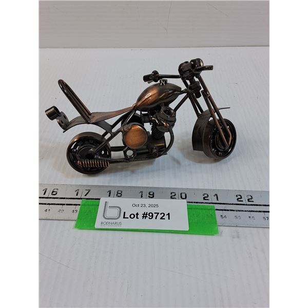 Metal Motorcycle Model - 6" Long